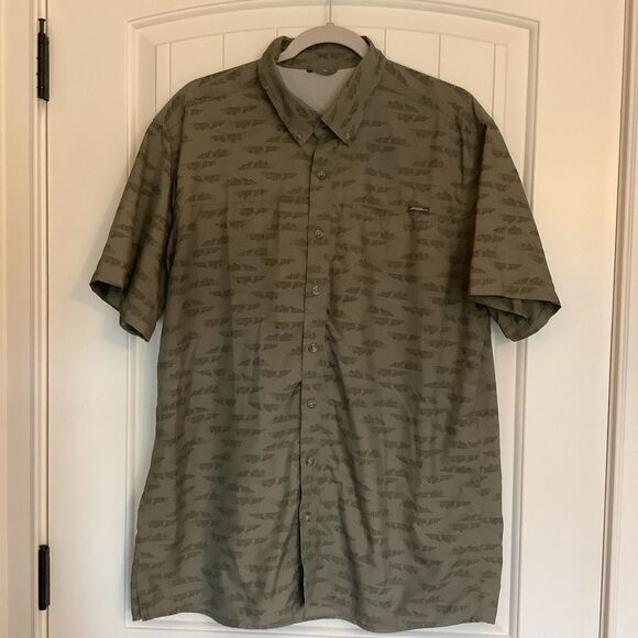 Eddie Bauer Khaki Button Down Size XL - Picture 1 of 5